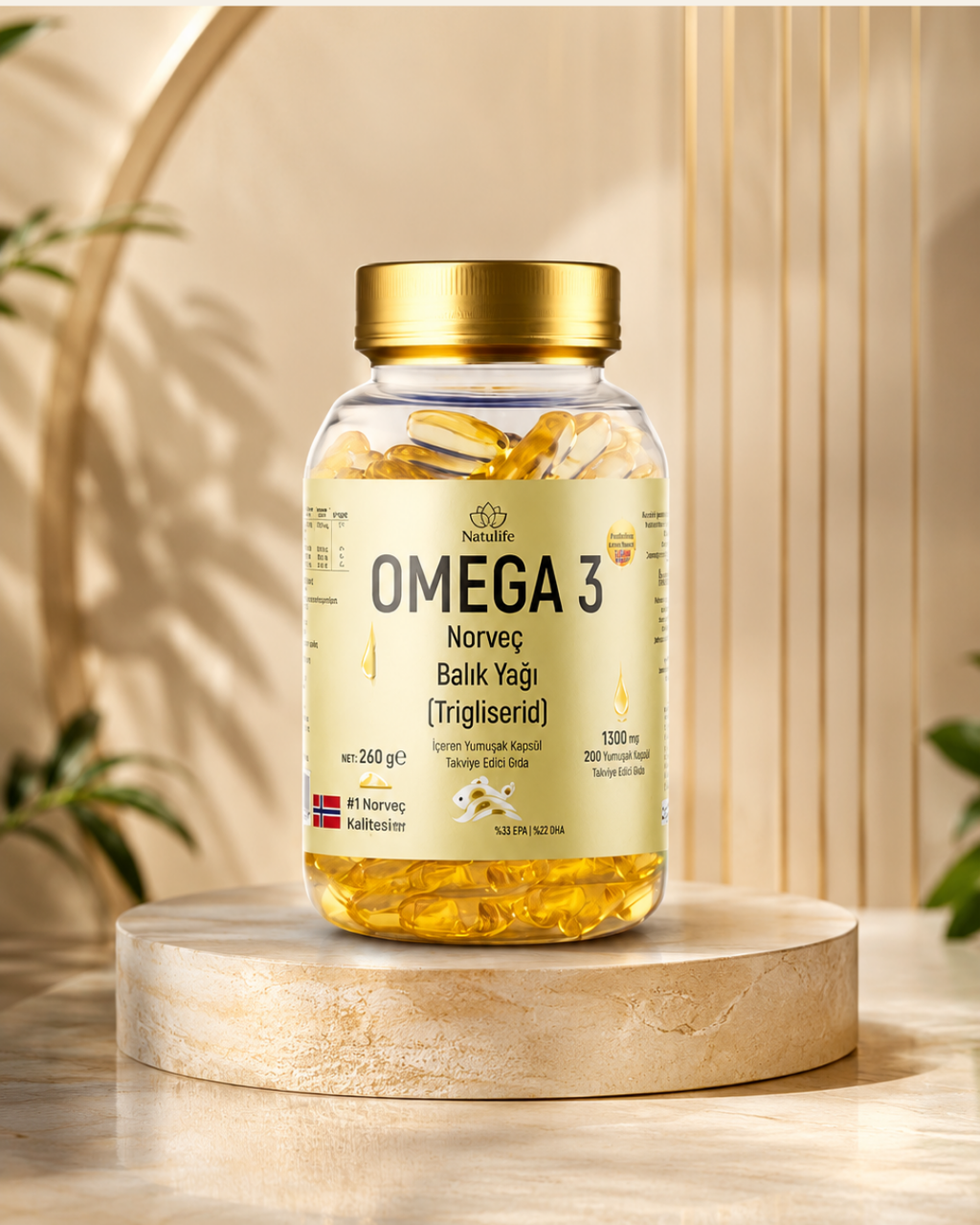 Norveç Balık Yağı Premium Omega-3 200 Kapsül