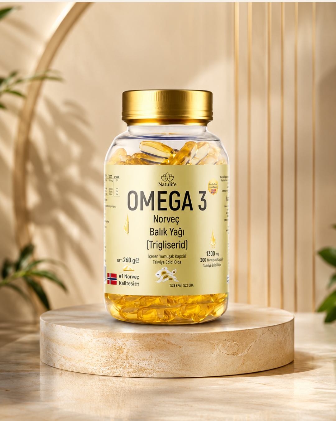 Norveç Balık Yağı Premium Omega-3 200 Kapsül