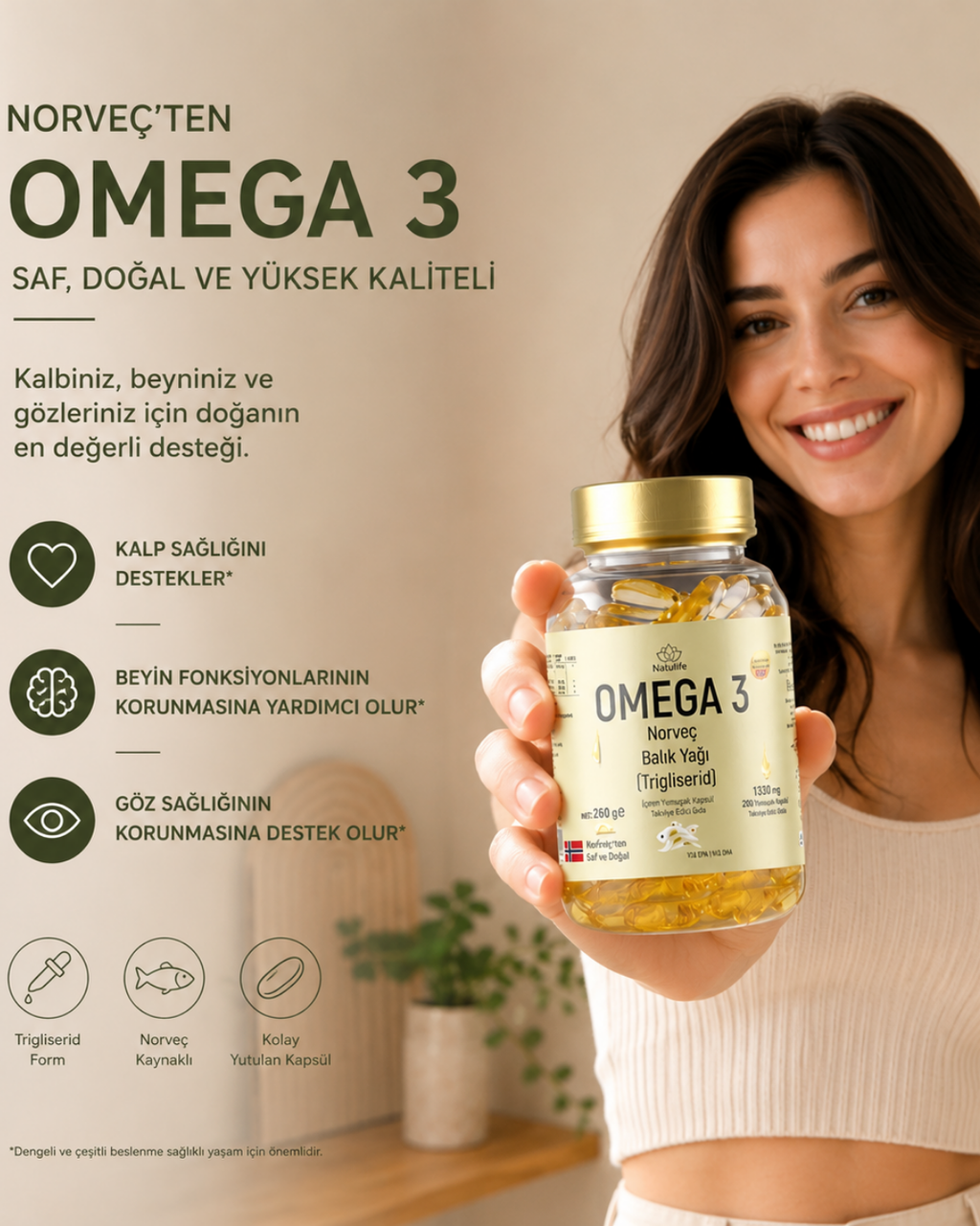 Norveç Balık Yağı Premium Omega-3 200 Kapsül